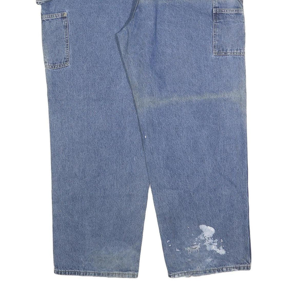 CARHARTT Mens Regular Fit Blue Denim Jeans W46 L32 Workwear Relaxed Cotton Blend