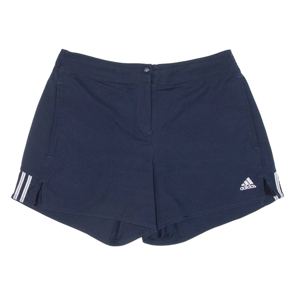 ADIDAS Womens Sports Shorts Blue Relaxed UK 12 W29