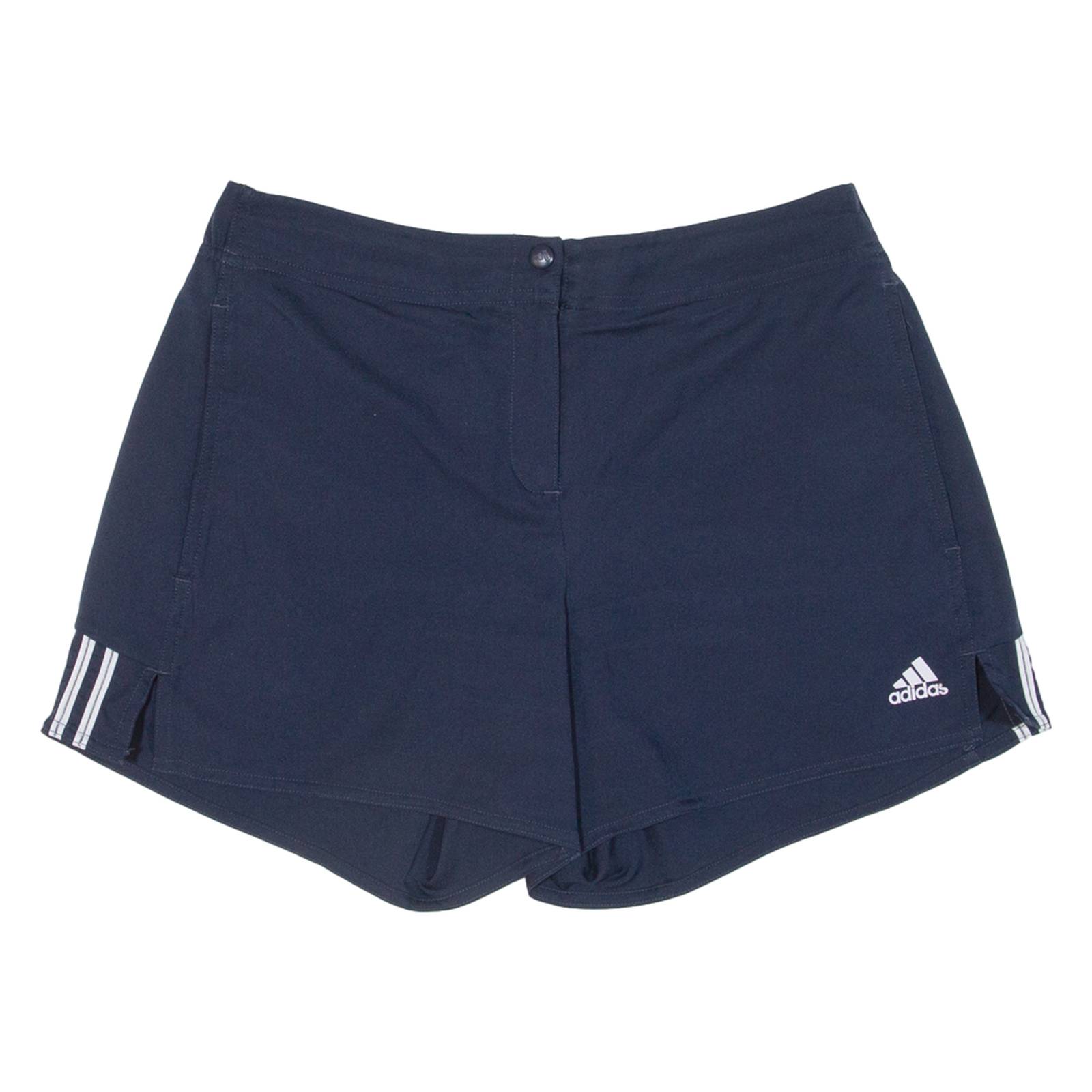 ADIDAS Womens Sports Shorts Blue Relaxed UK 12 W29
