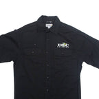 CARHARTT Relaxed Fit Epic Brewing Mens Worker Shirt Black Short Sleeve M