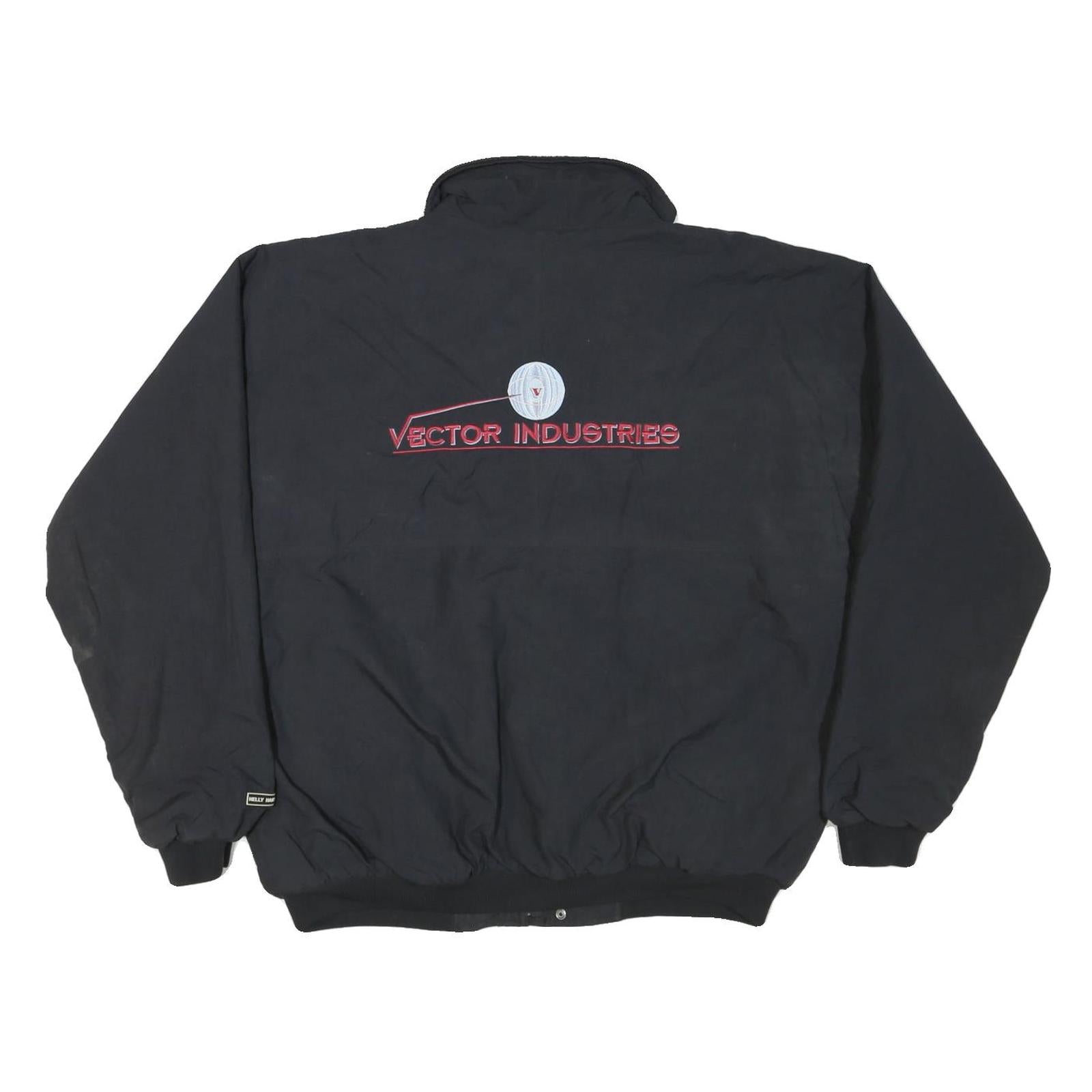 HELLY HANSEN Mens Black Vector Industries Jacket M Polyester Blend Zip