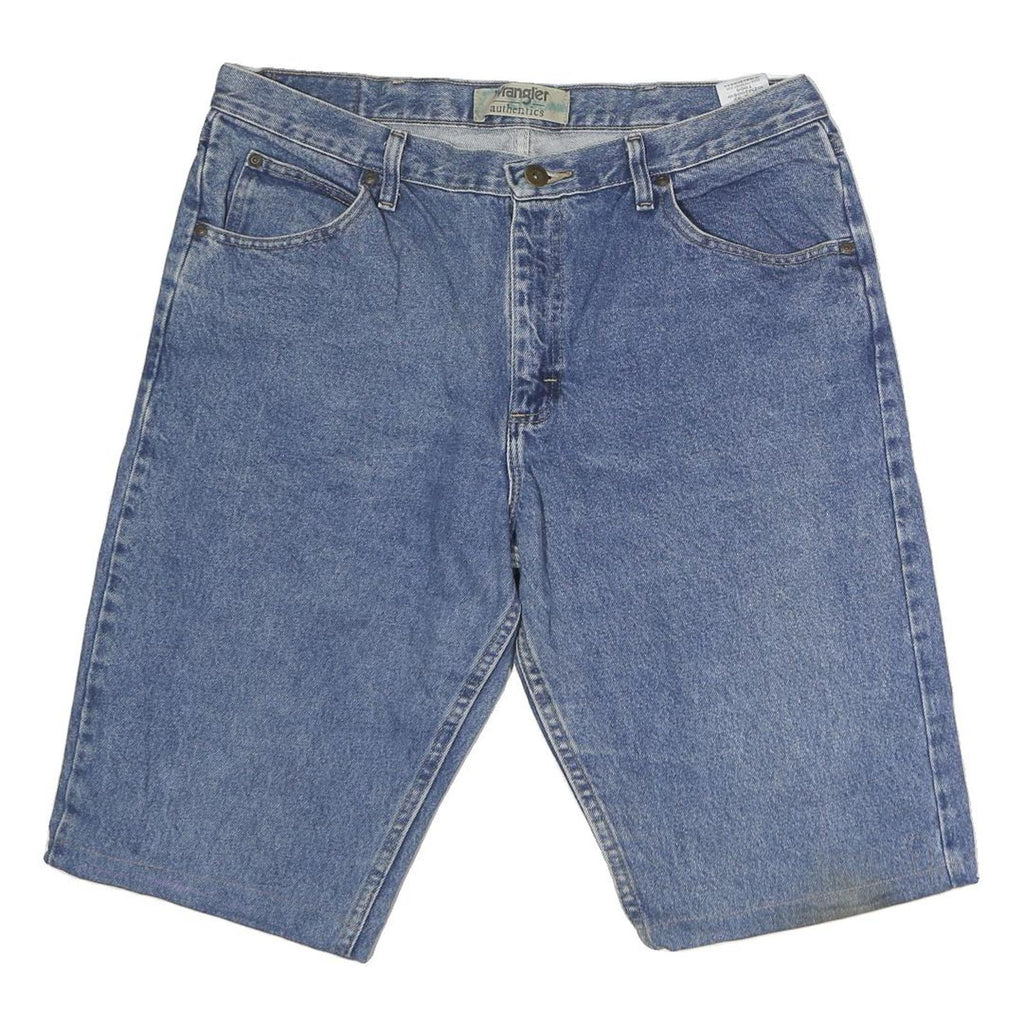WRANGLER Mens Denim Blue Cotton Casual Shorts XL W38 Classic Fit Authentic