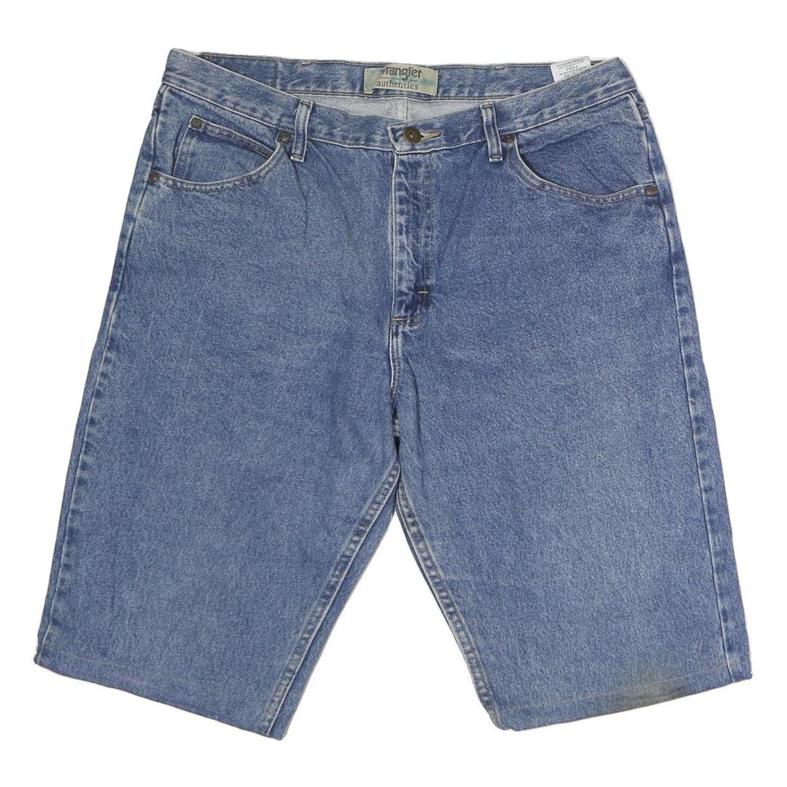 WRANGLER Mens Denim Blue Cotton Casual Shorts XL W38 Classic Fit Authentic