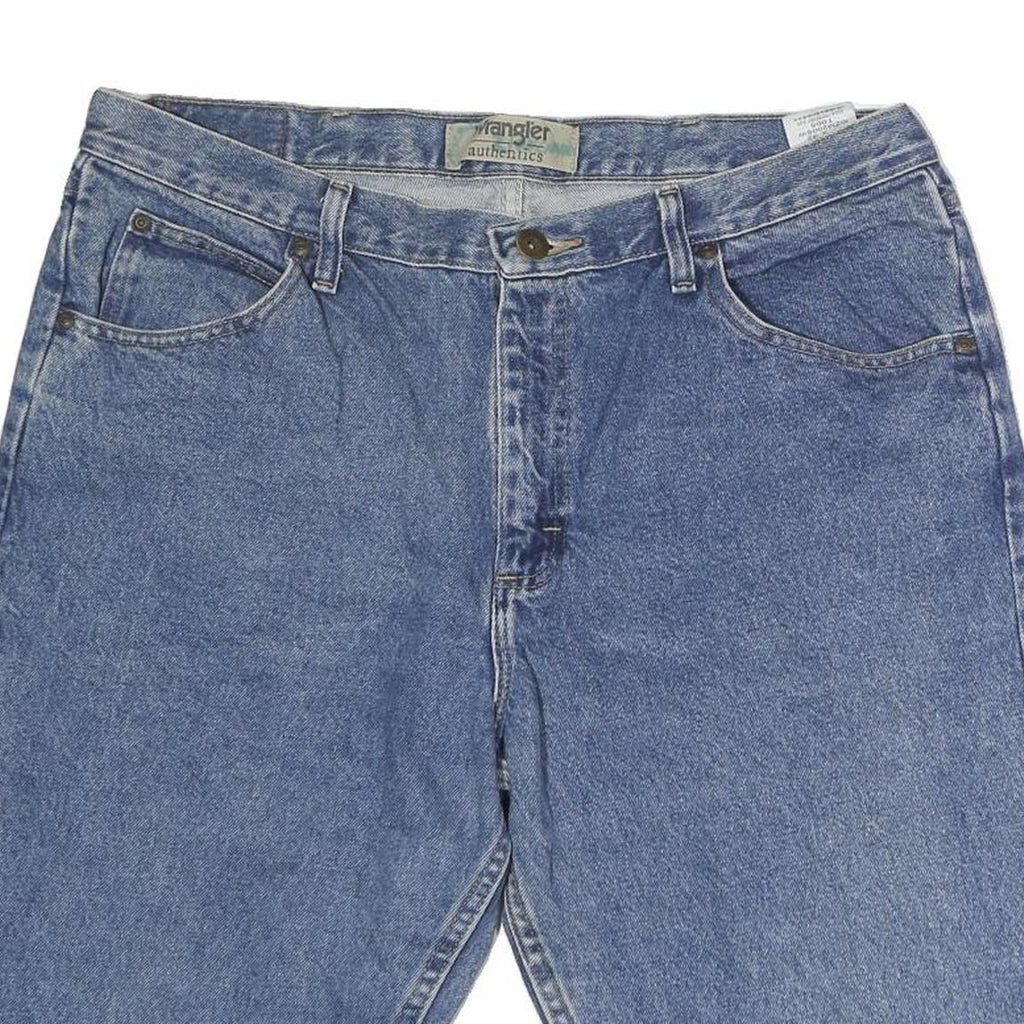 WRANGLER Mens Denim Blue Cotton Casual Shorts XL W38 Classic Fit Authentic