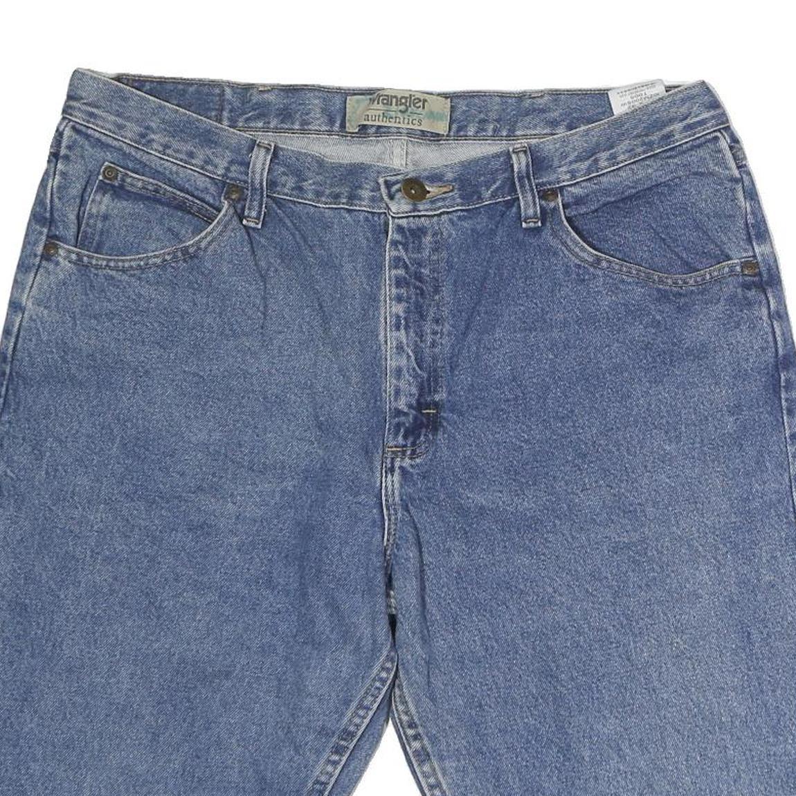 WRANGLER Mens Denim Blue Cotton Casual Shorts XL W38 Classic Fit Authentic