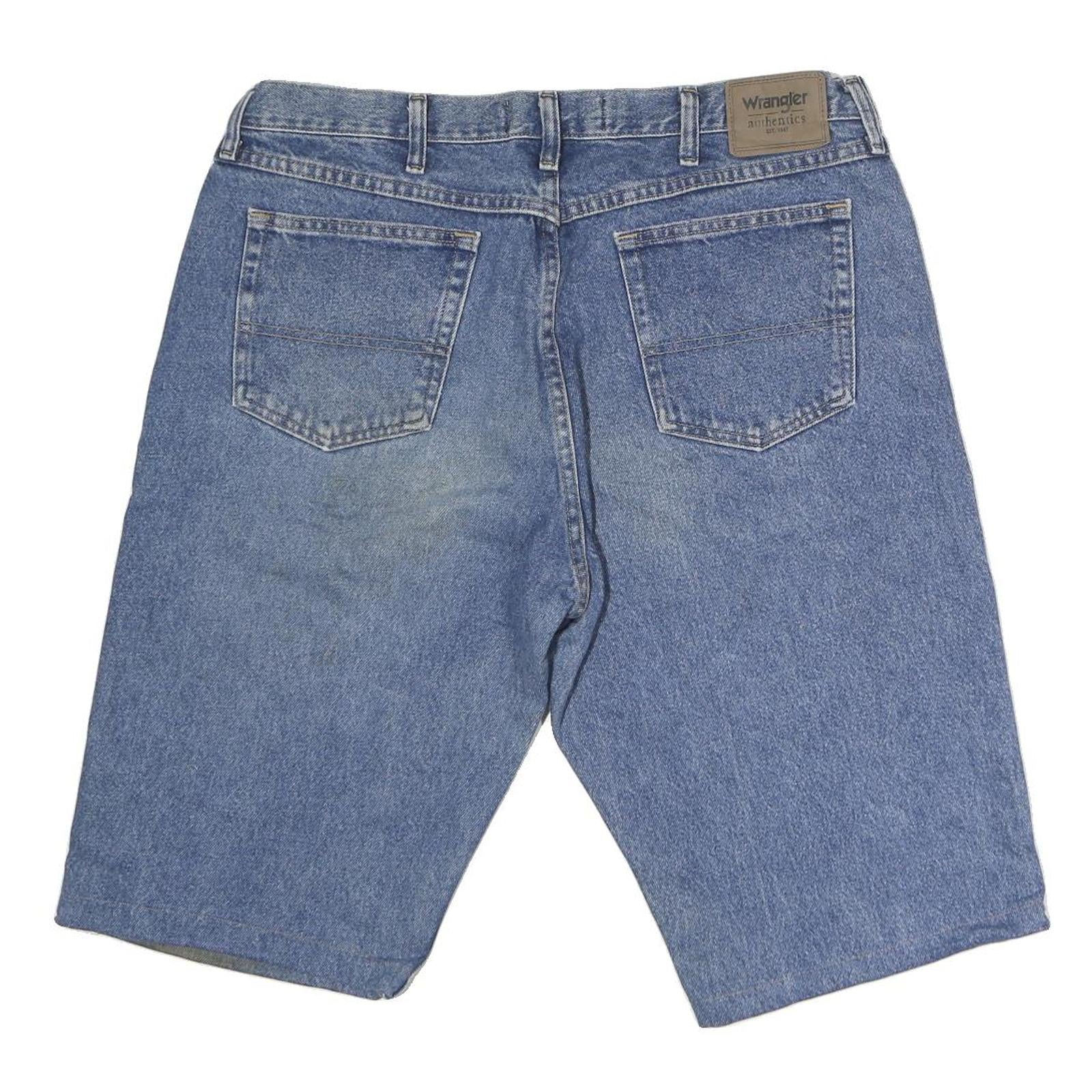 WRANGLER Mens Denim Blue Cotton Casual Shorts XL W38 Classic Fit Authentic