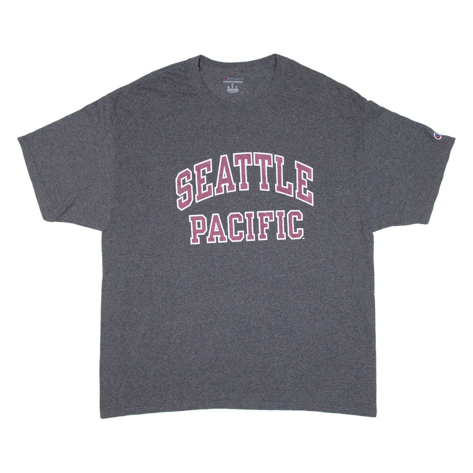 CHAMPION Seattle Pacific Mens T-Shirt Grey USA XL
