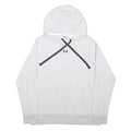 UNDER ARMOUR Mens Grey Hoodie M Cotton Blend Pullover Casual Sportswear