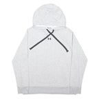 UNDER ARMOUR Mens Grey Hoodie M Cotton Blend Pullover Casual Sportswear