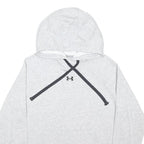 UNDER ARMOUR Mens Grey Hoodie M Cotton Blend Pullover Casual Sportswear
