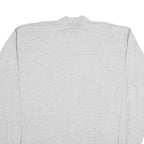 RUSSELL ATHLETIC Mens Grey Long Sleeve Crew Neck T-Shirt XL Plain Cotton Comfort