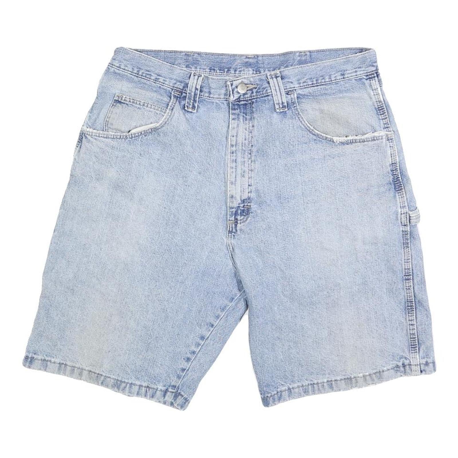 WRANGLER Mens Shorts Blue Casual Denim L W34 Workwear Pockets