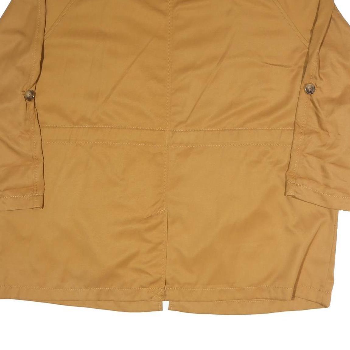 PULL&BEAR Womens Beige Coach Jacket XL Polyester Blend Woven Plain Relaxed Fit