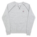 FILA Mens Grey Crew Neck S Cotton Blend Logo Sweatshirt Raglan Sleeve