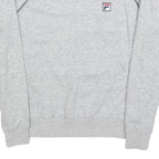 FILA Mens Grey Crew Neck S Cotton Blend Logo Sweatshirt Raglan Sleeve