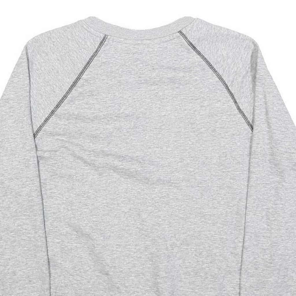 FILA Mens Grey Crew Neck S Cotton Blend Logo Sweatshirt Raglan Sleeve