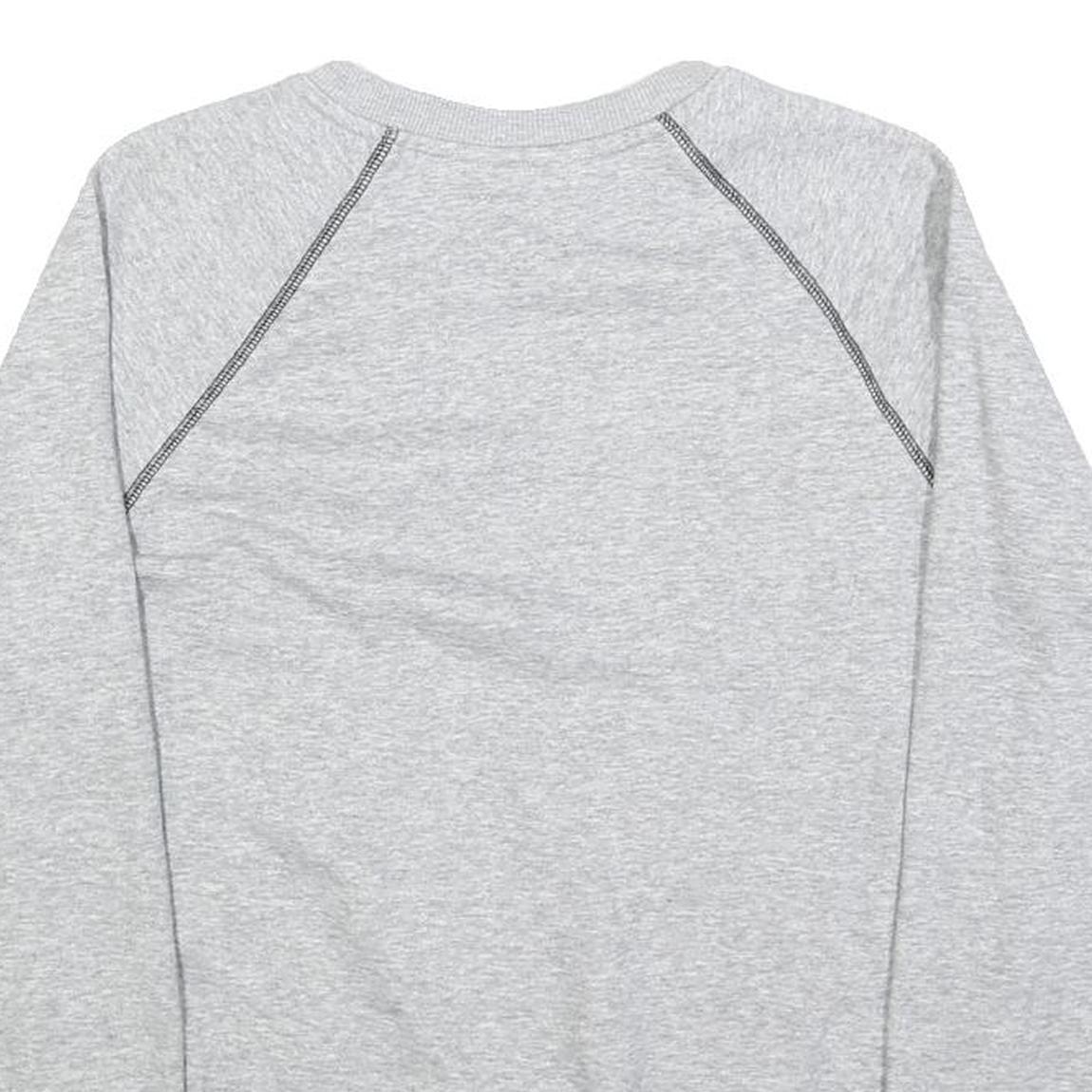 FILA Mens Grey Crew Neck S Cotton Blend Logo Sweatshirt Raglan Sleeve