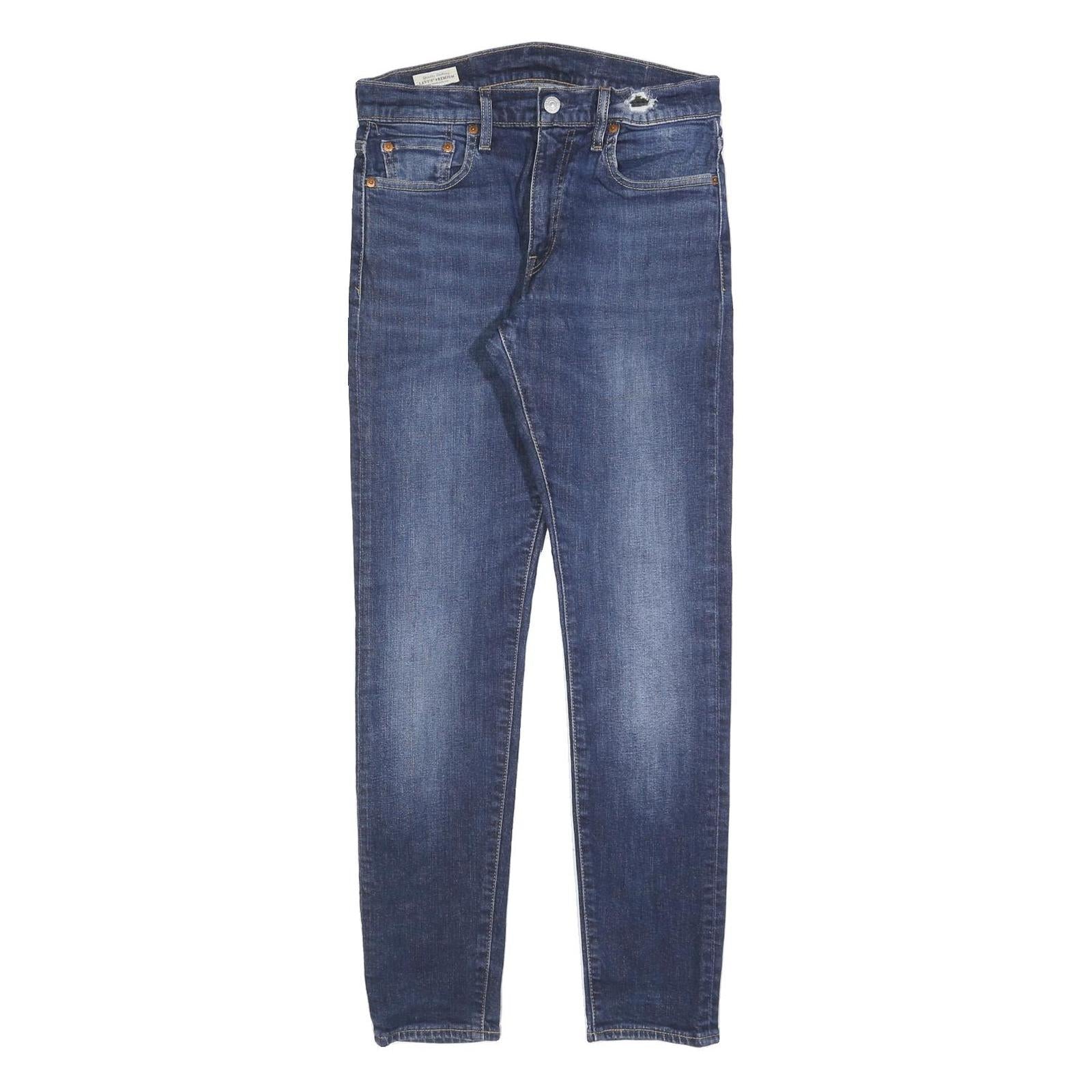 LEVI'S 512 BIG E Mens Jeans Blue Slim Skinny Denim Medium W30 L32 Classic Zip