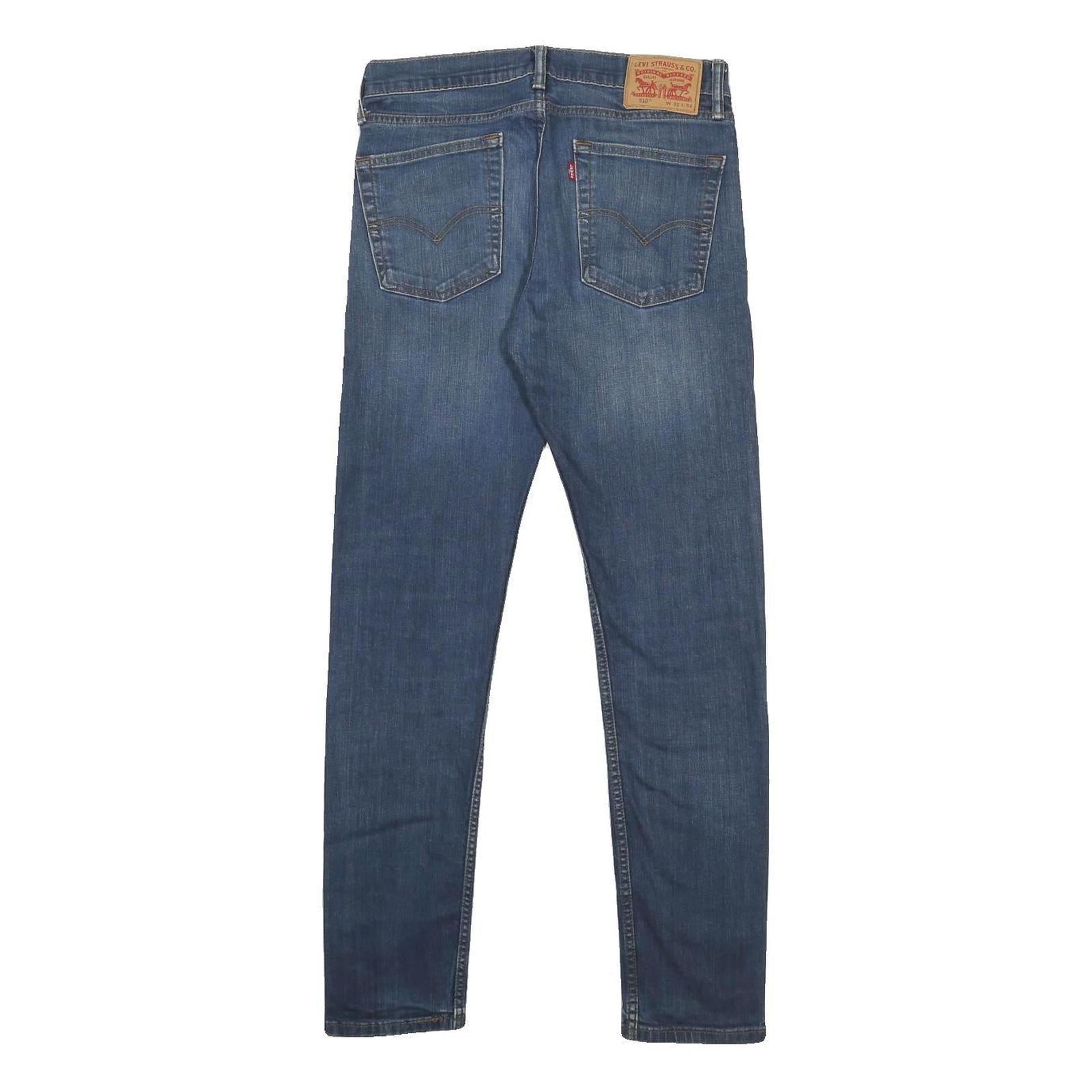 LEVI'S 510 Mens Jeans Blue Slim Skinny Denim Medium W31 L30 Classic Cotton Blend