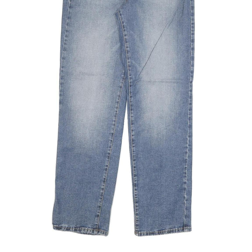 GUESS Womens Regular Fit Straight Leg Denim Blue Cotton Blend Jeans W30 L30