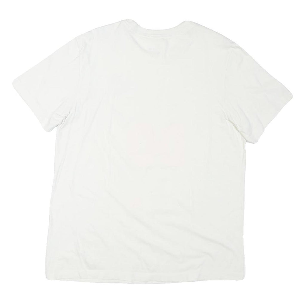 NIKE Mens White Just Do It Graphic T-Shirt L Short Sleeve Crew Neck