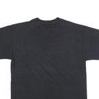 FRUIT OF THE LOOM Mens Black DJ Graphic T-Shirt L Short Sleeve Crew Neck Cool