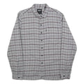 LEVI'S Mens Grey & Maroon Check Shirt M Cotton Casual Button-Up