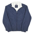 NAUTICA Mens Blue Jacket L Polyester Blend Plain Zip Lightweight