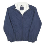 NAUTICA Mens Blue Jacket L Polyester Blend Plain Zip Lightweight