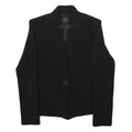 ARMANI EXCHANGE Womens Black Button Jacket S Polyester Blend Tailored Plain
