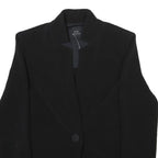 ARMANI EXCHANGE Womens Black Button Jacket S Polyester Blend Tailored Plain