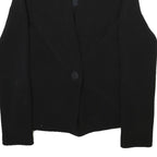 ARMANI EXCHANGE Womens Black Button Jacket S Polyester Blend Tailored Plain