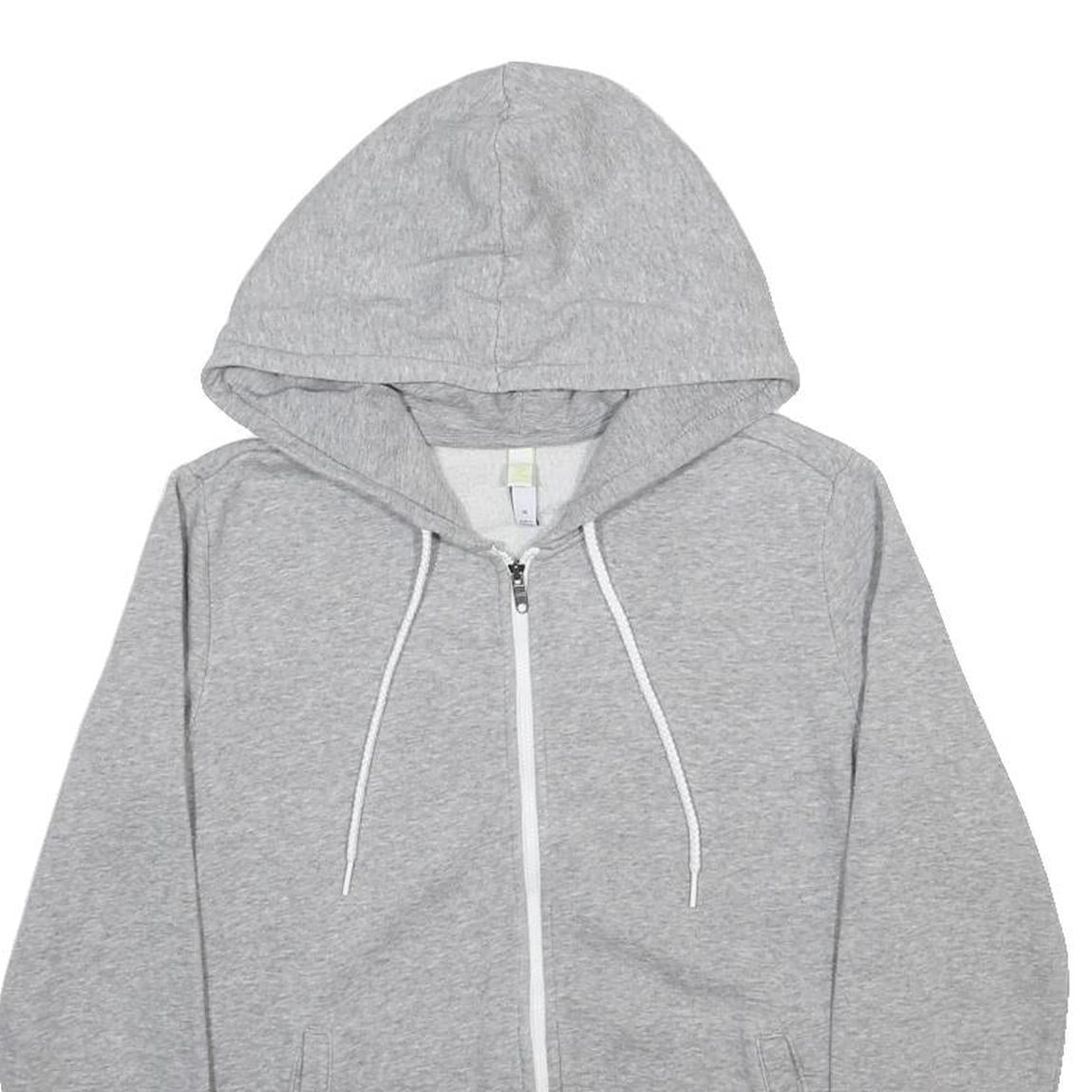 ADIDAS NEO Womens Grey Full Zip Hoodie M Casual Sweatshirt Sportswear