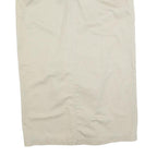 LEE Womens Beige Cotton Blend Straight Knee Length Woven Skirt M Casual