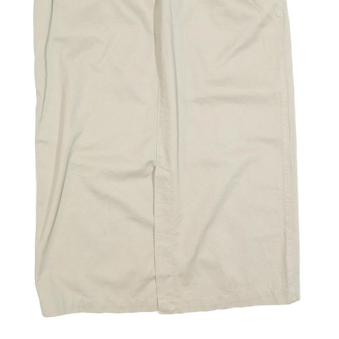 LEE Womens Beige Cotton Blend Straight Knee Length Woven Skirt M Casual