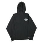 CHAMPION Mens Black Columbia College Zip Jacket S Polyester Blend Hooded