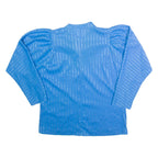 BARRY ARTIST Womens Printed Blouse Blue Long Sleeve Striped L