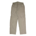 Mens Relaxed Fit Beige Polyester Blend Zip Trousers W30 L31 Utility Pocket