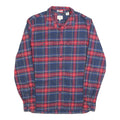LEVI'S Mens Blue & Red Check Cotton Shirt M Long Sleeve Casual Button-Up