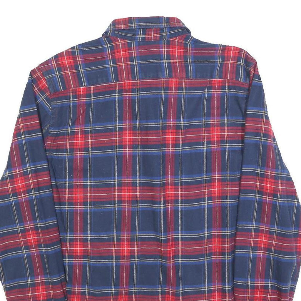 LEVI'S Mens Blue & Red Check Cotton Shirt M Long Sleeve Casual Button-Up