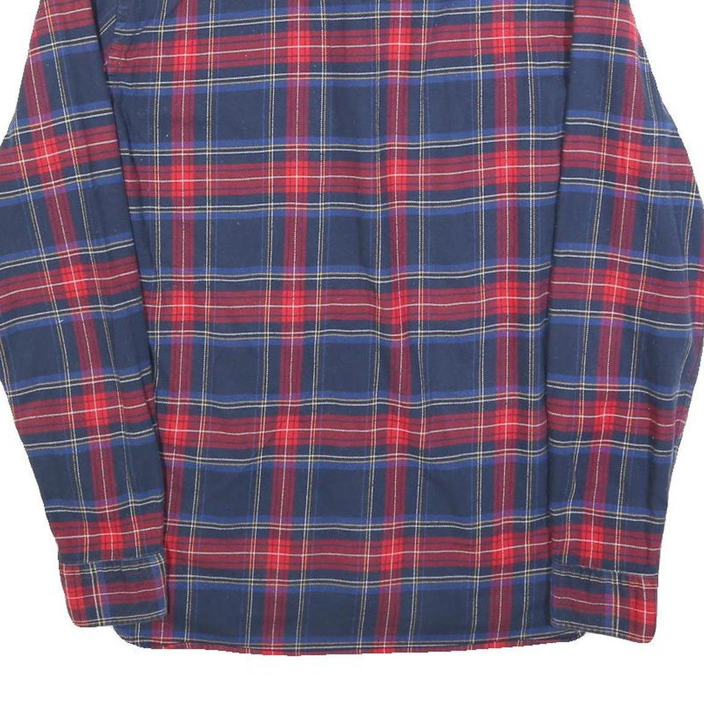 LEVI'S Mens Blue & Red Check Cotton Shirt M Long Sleeve Casual Button-Up