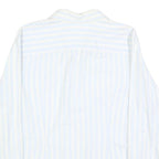 TOMMY HILFIGER Womens White & Pale Yellow Striped Shirt XL Button Front Cotton