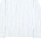 TOMMY HILFIGER Womens White & Pale Yellow Striped Shirt XL Button Front Cotton