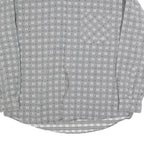 MARLBORO Mens Grey Shirt L Cotton Blend Retro Classic Pattern Long Sleeve