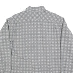 MARLBORO Mens Grey Shirt L Cotton Blend Retro Classic Pattern Long Sleeve