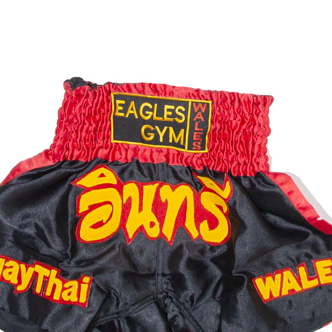 EAGLES GYM Thai Boxing Mens Sports Shorts Red S W24