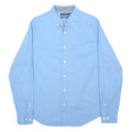 NAUTICA Mens Blue Classic Fit Button Down Shirt M Cotton Blend Casual Smart