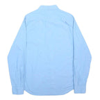 NAUTICA Mens Blue Classic Fit Button Down Shirt M Cotton Blend Casual Smart