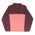 PATAGONIA Womens Maroon & Pink Plain Pullover Casual Crew Neck Knit XS Fleece