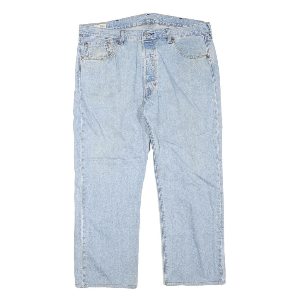 LEVI'S 501 Womens Regular Jeans Denim Light W38 L27 Classic Button Cotton Blend